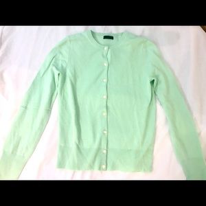 Jcrew XS mint Cashmere cardigan perfect condition
